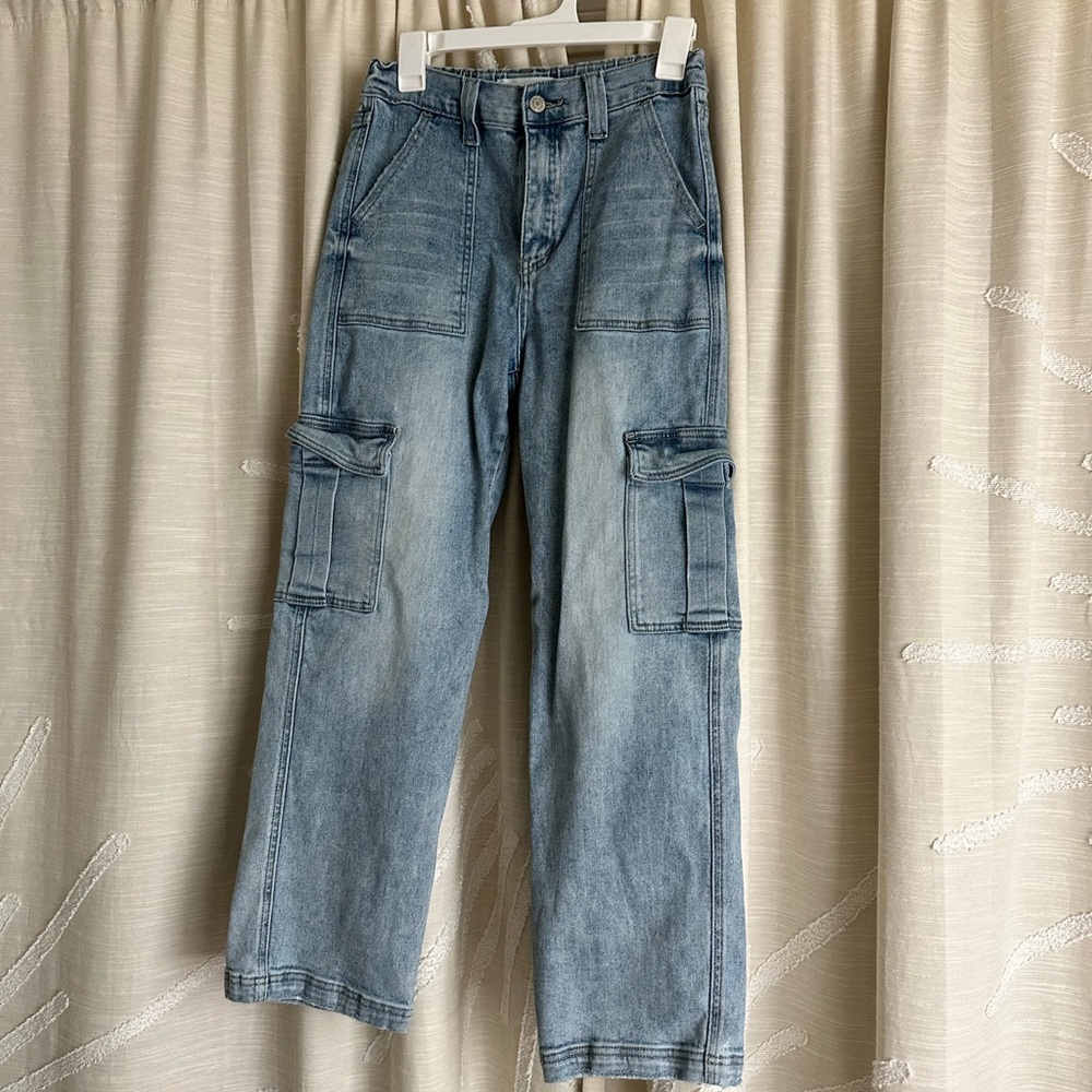 Vervet Light Blue Cargo Jeans